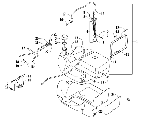 GAS TANK ASSEMBLY