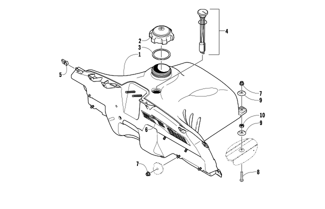 GAS TANK ASSEMBLY