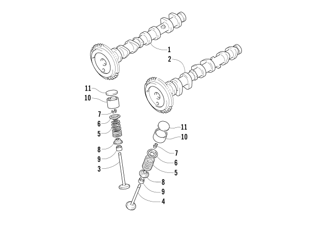 CAMSHAFT/VALVE ASSEMBLY