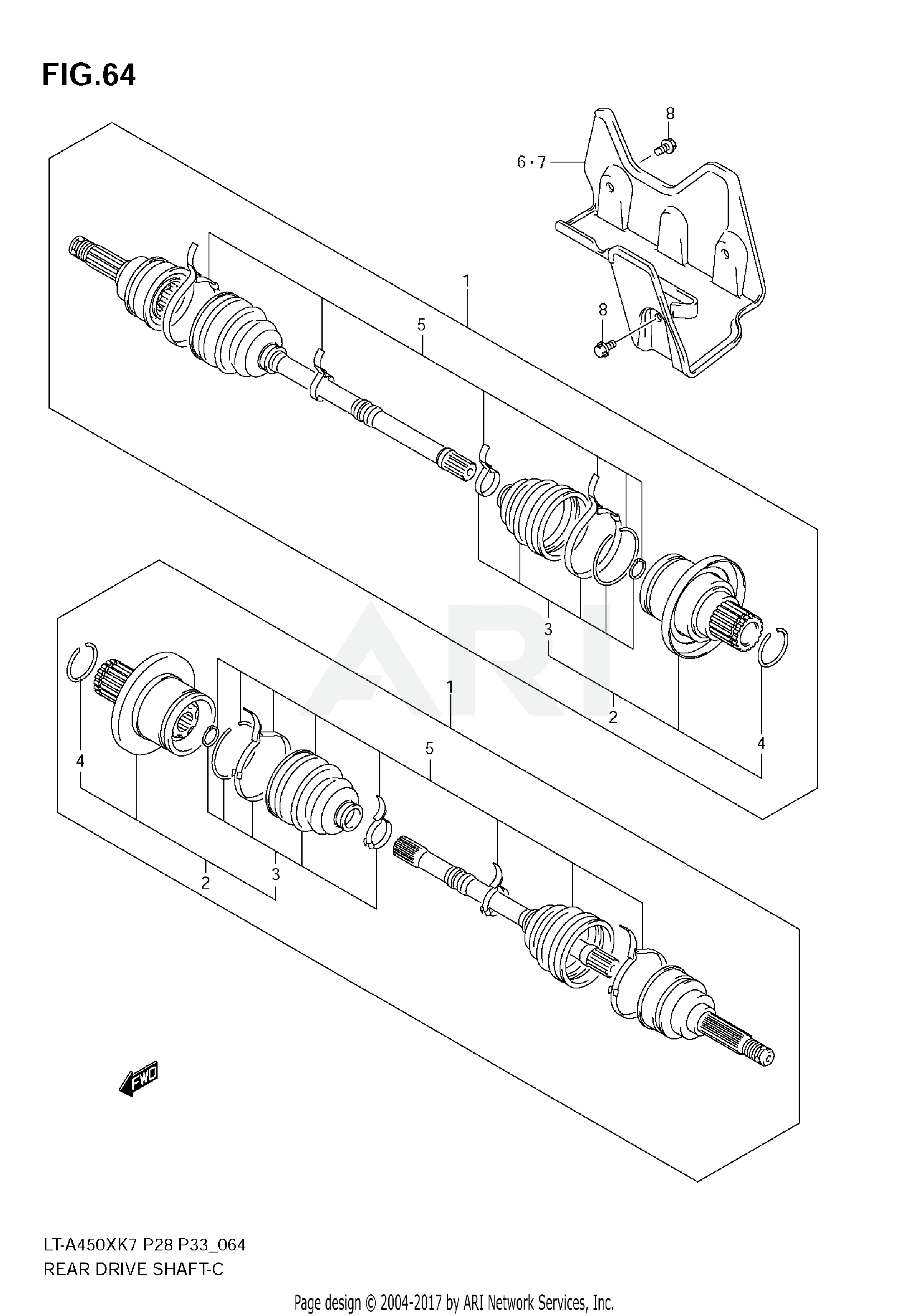 REAR DRIVE SHAFT