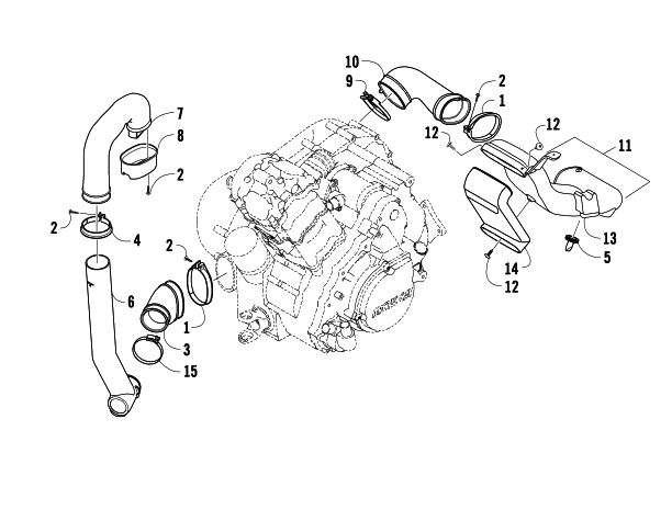 CASE/BELT COOLING ASSEMBLY