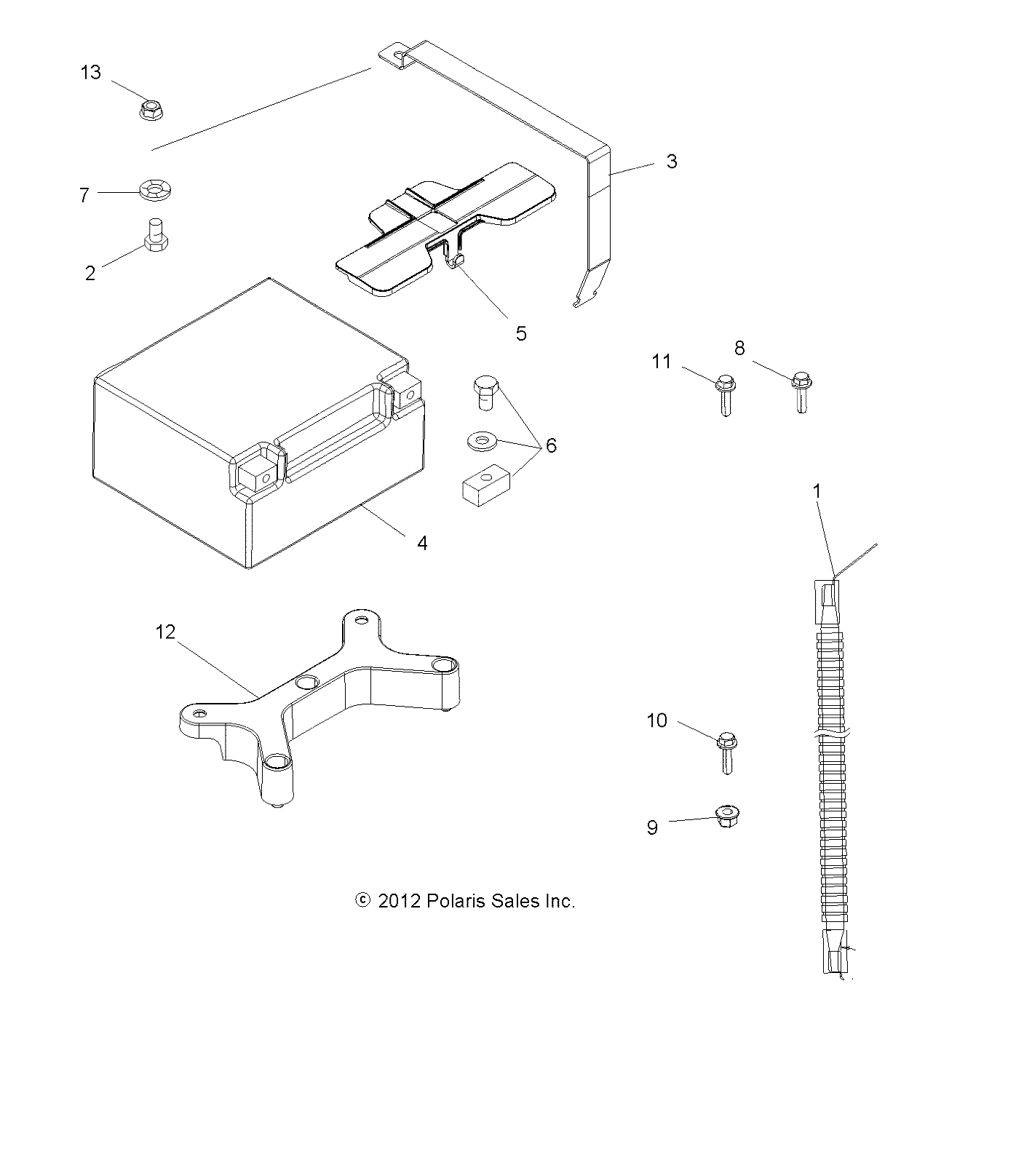 ELECTRICAL, BATTERY - A13GH8EFK (49ATVBATTERY13850SCRAM)