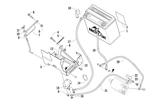 BATTERY AND TRAY ASSEMBLY