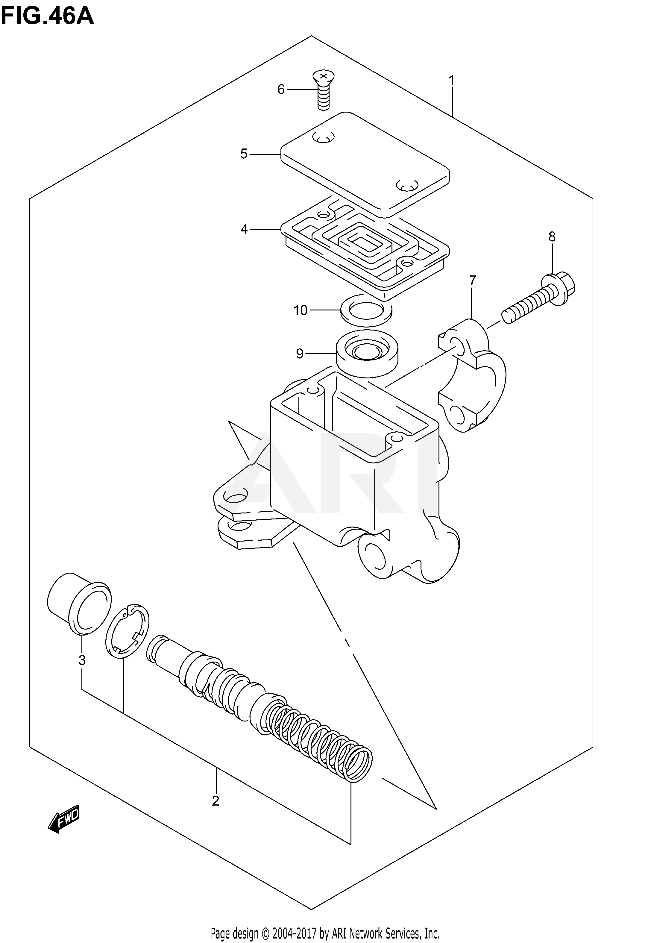 FRONT MASTER CYLINDER (MODEL K6)