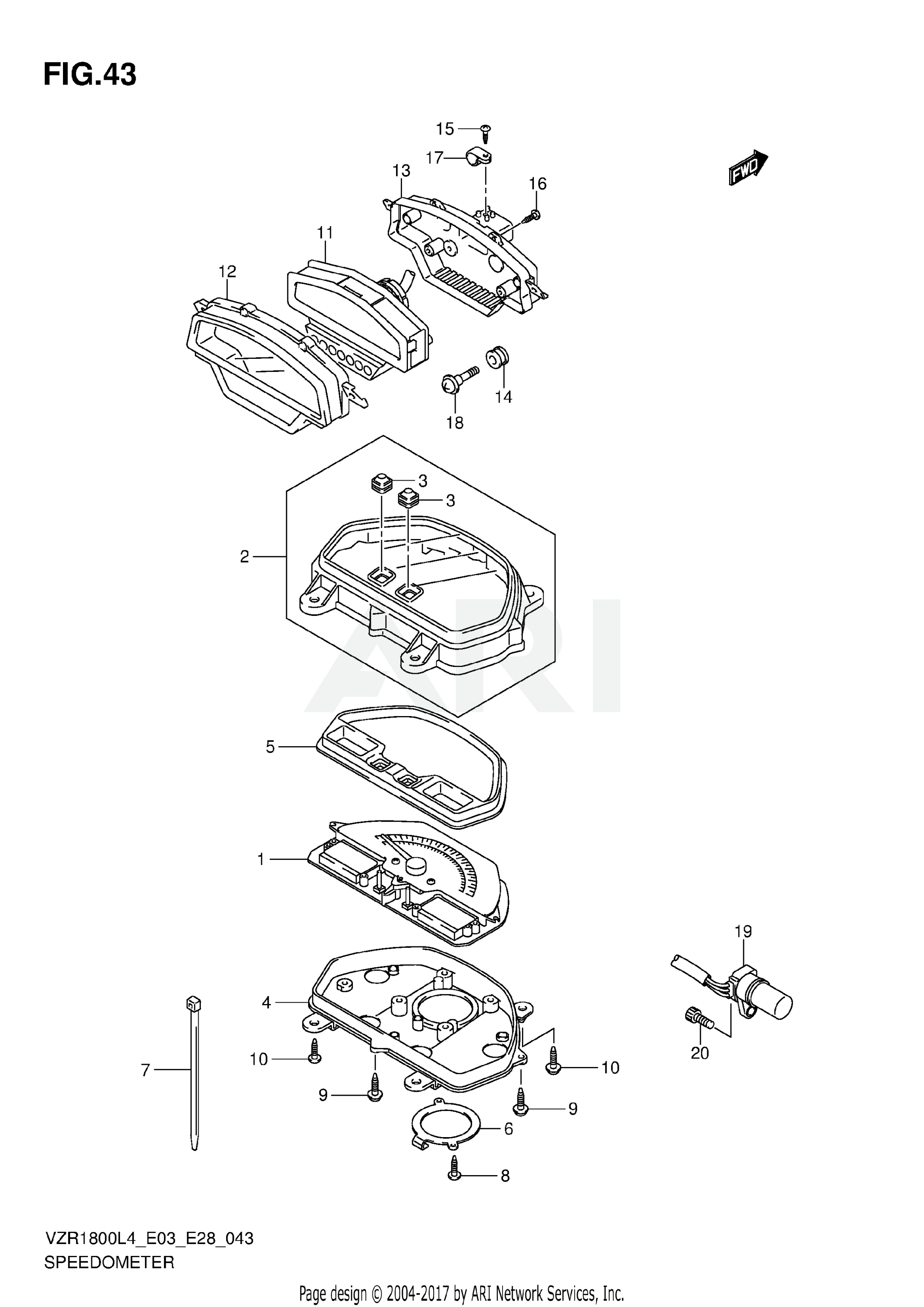 SPEEDOMETER (VZR1800L4 E33)