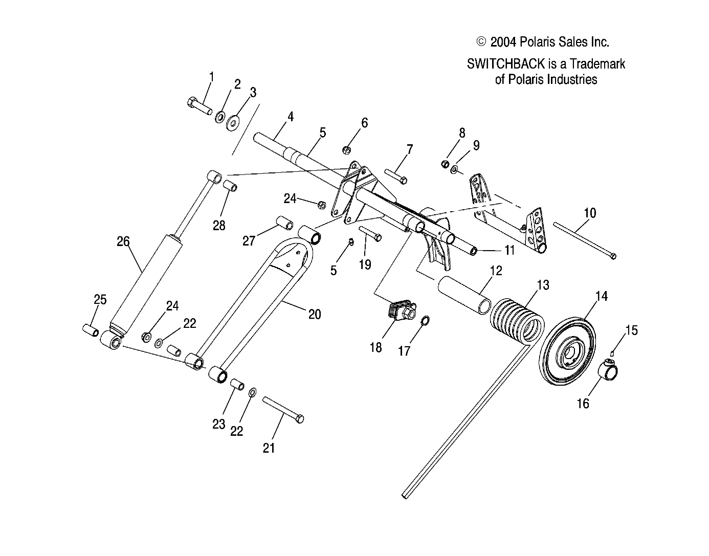 TORQUE ARM, REAR - S05PS8DS (4999200869920086B12)