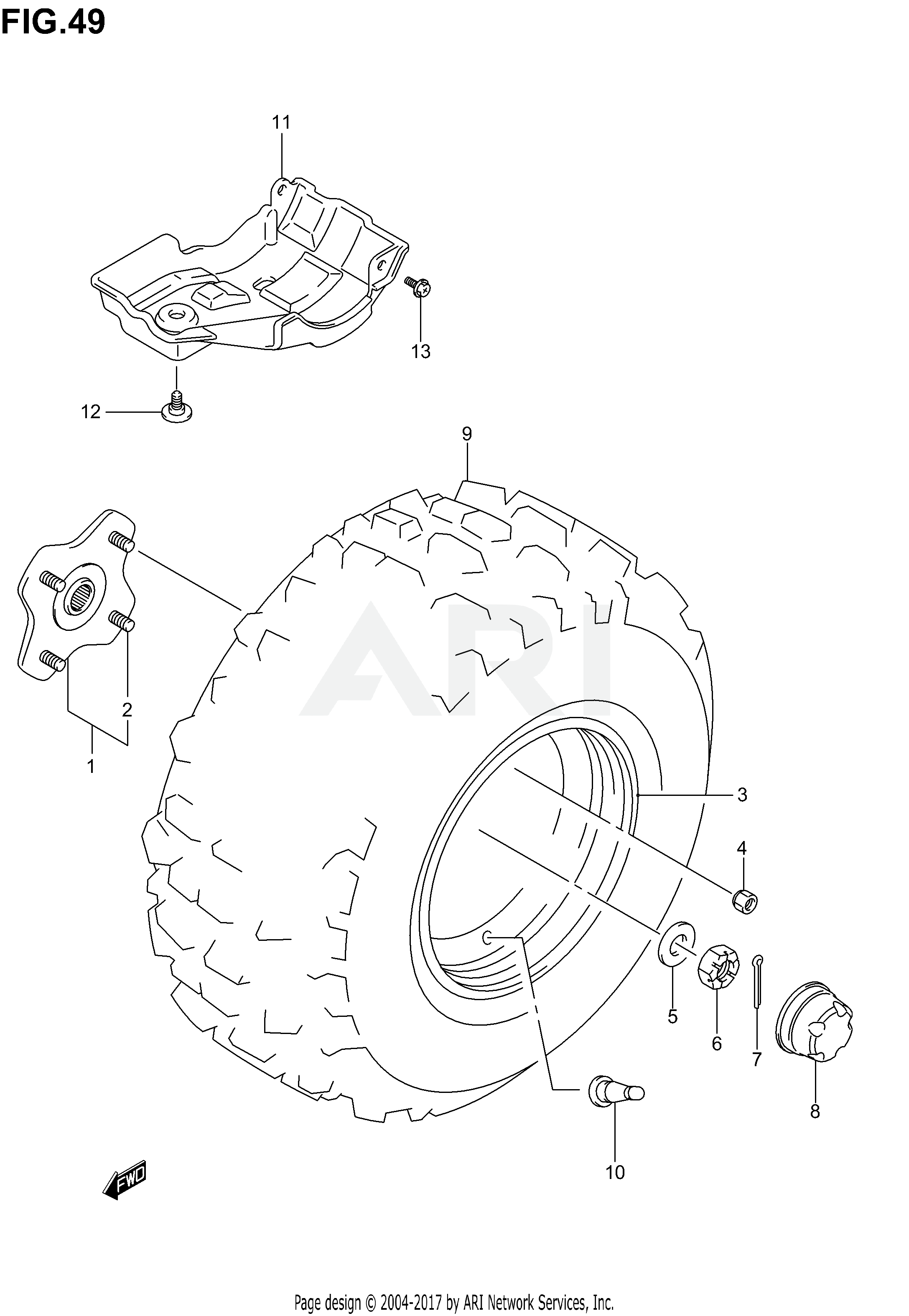 LEFT REAR WHEEL