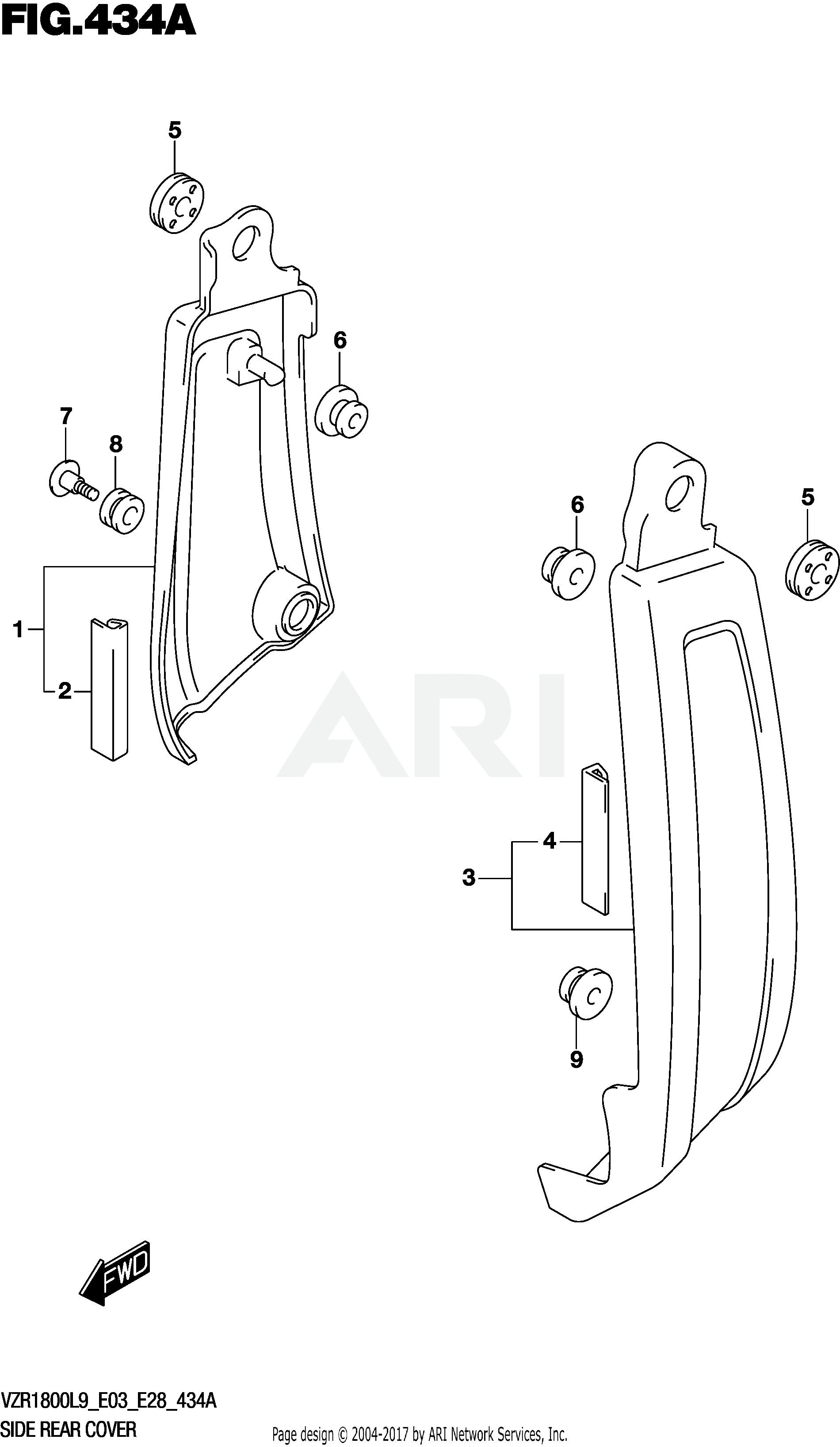 SIDE REAR COVER (VZR1800L9 E28)