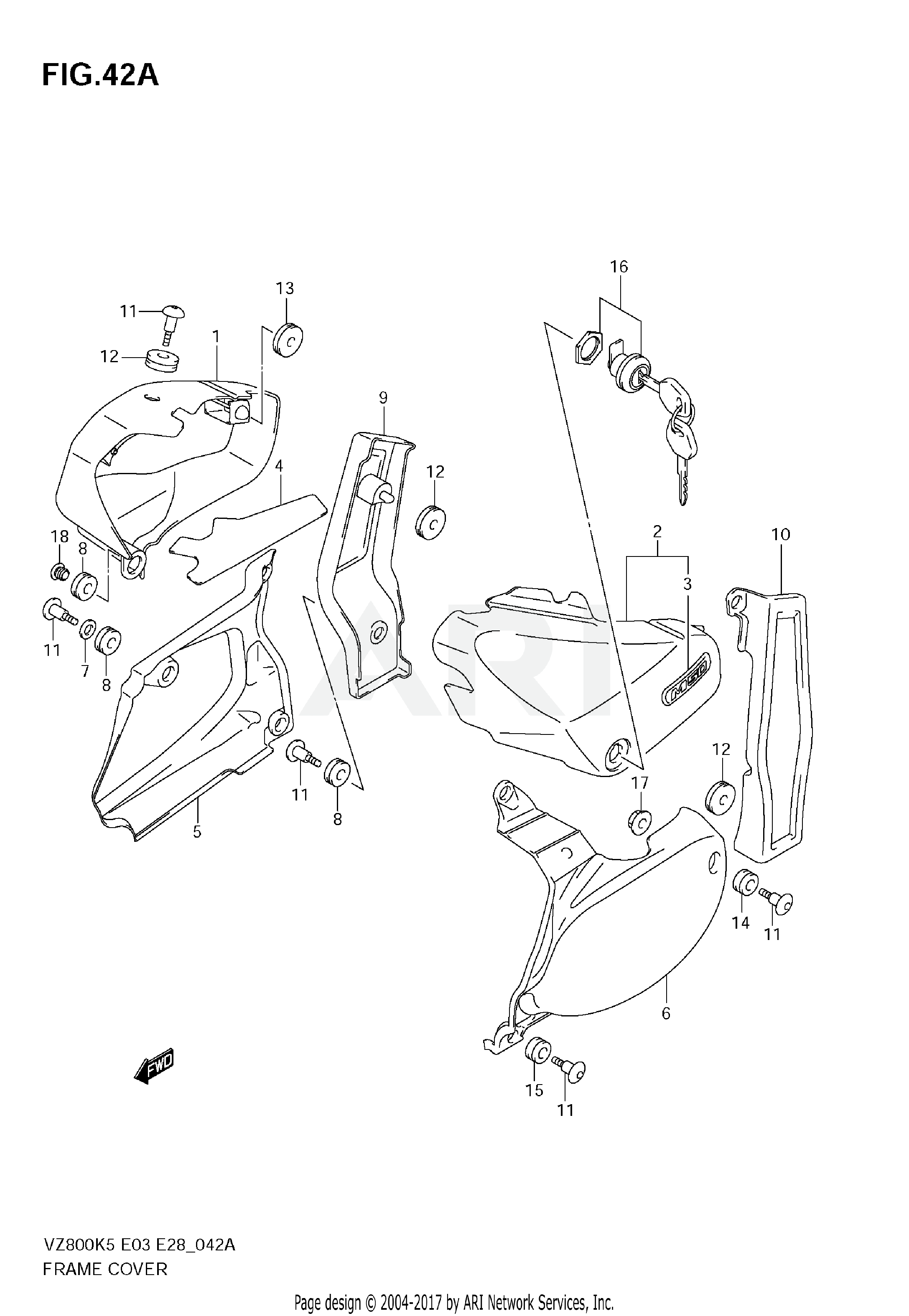 FRAME COVER (VZ800ZK7/ZK8)