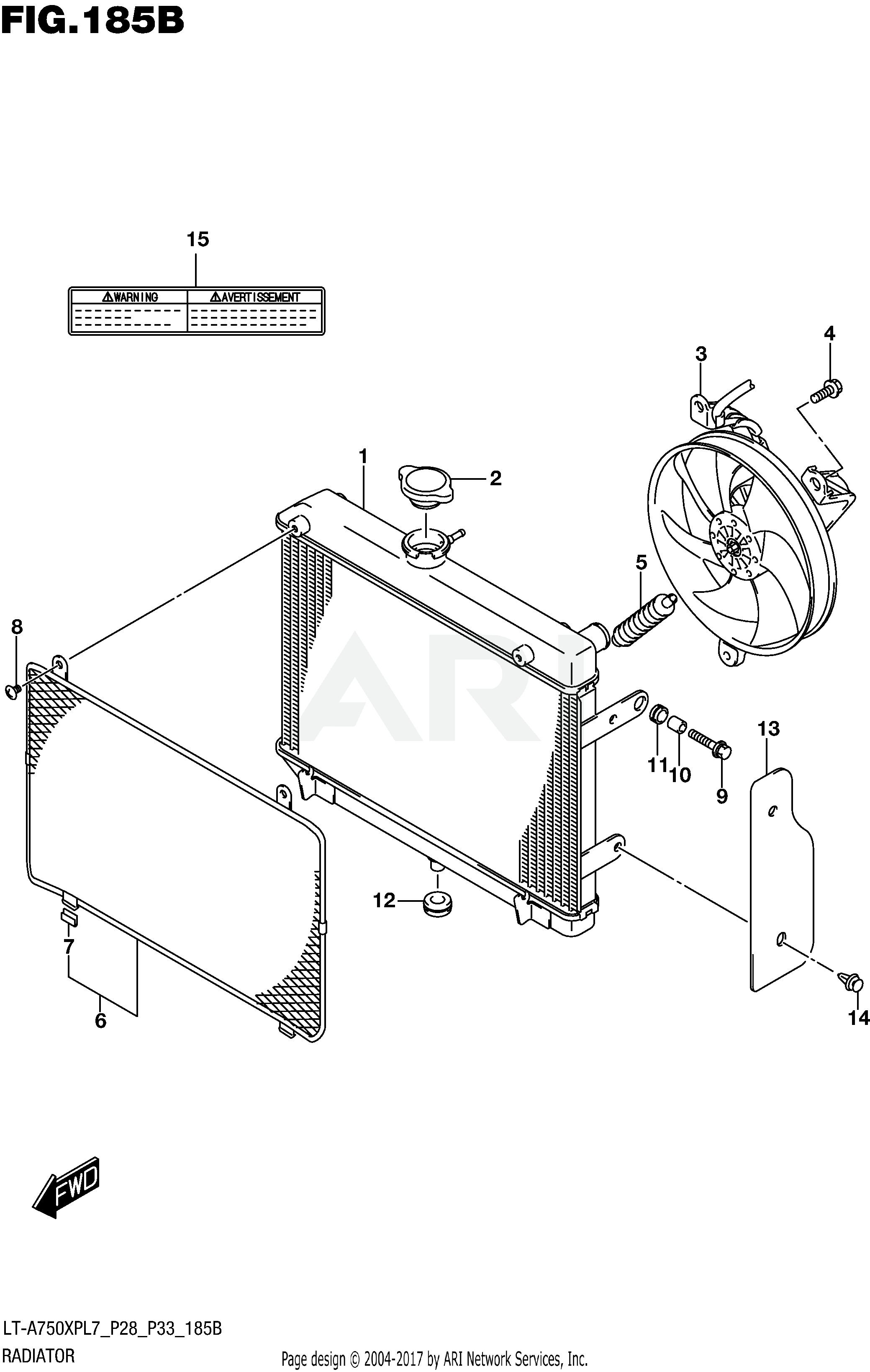 RADIATOR (LT-A750XPBL7 P28)