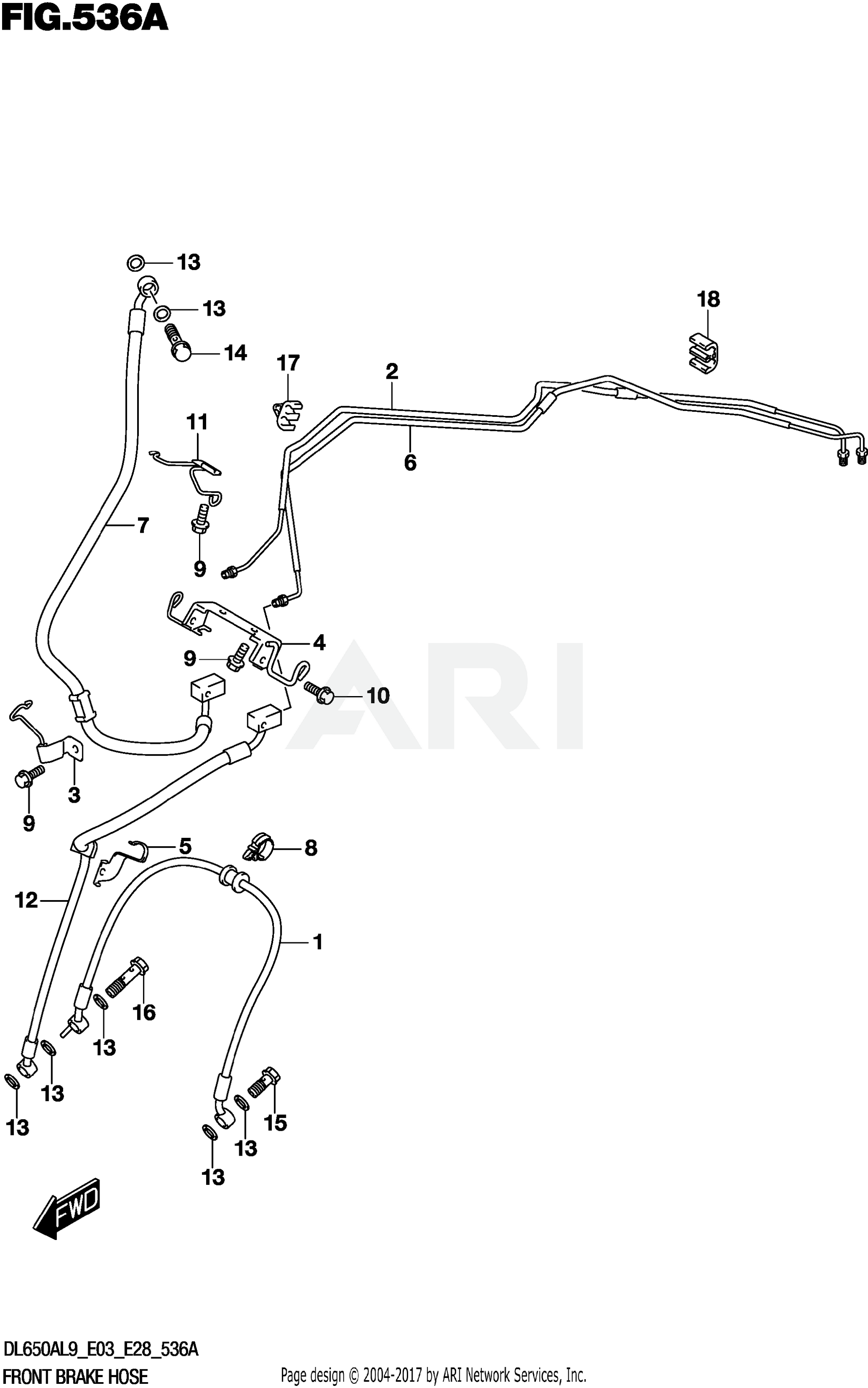 FRONT BRAKE HOSE