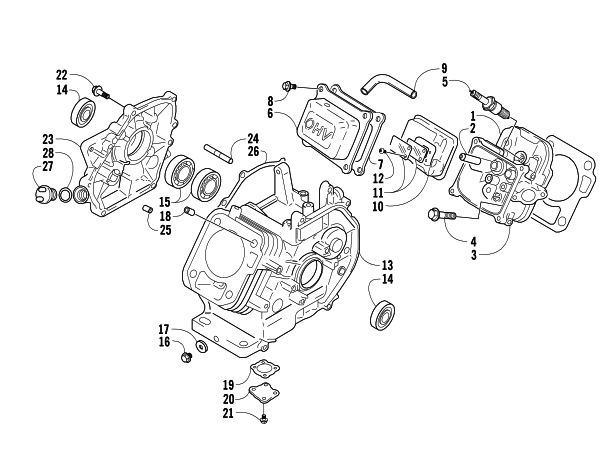 CYLINDER AND CRANKCASE