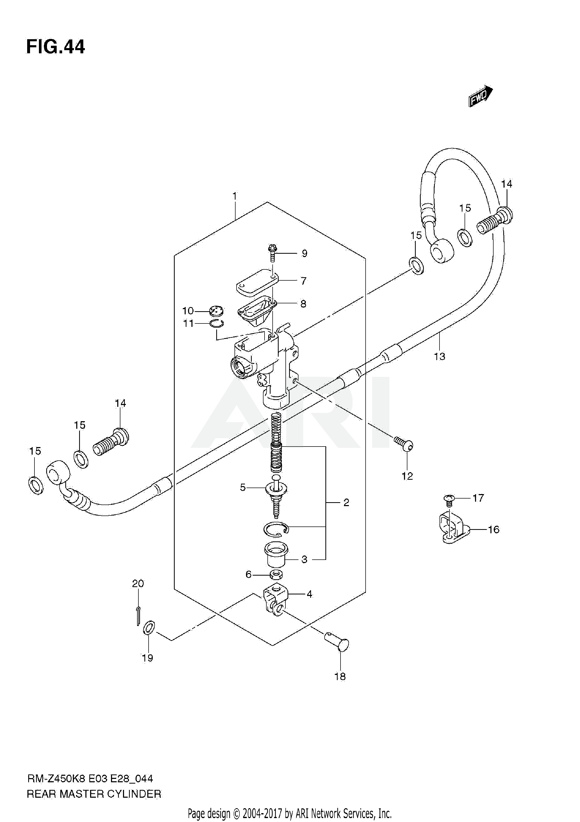 REAR MASTER CYLINDER