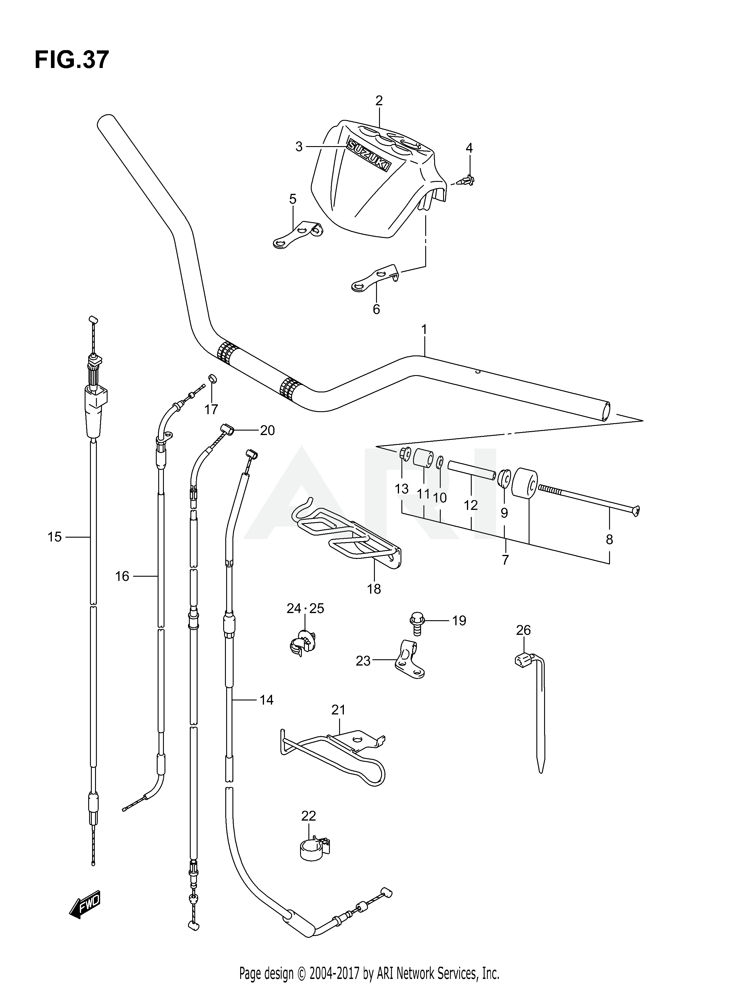 HANDLEBAR (MODEL K3/K4)