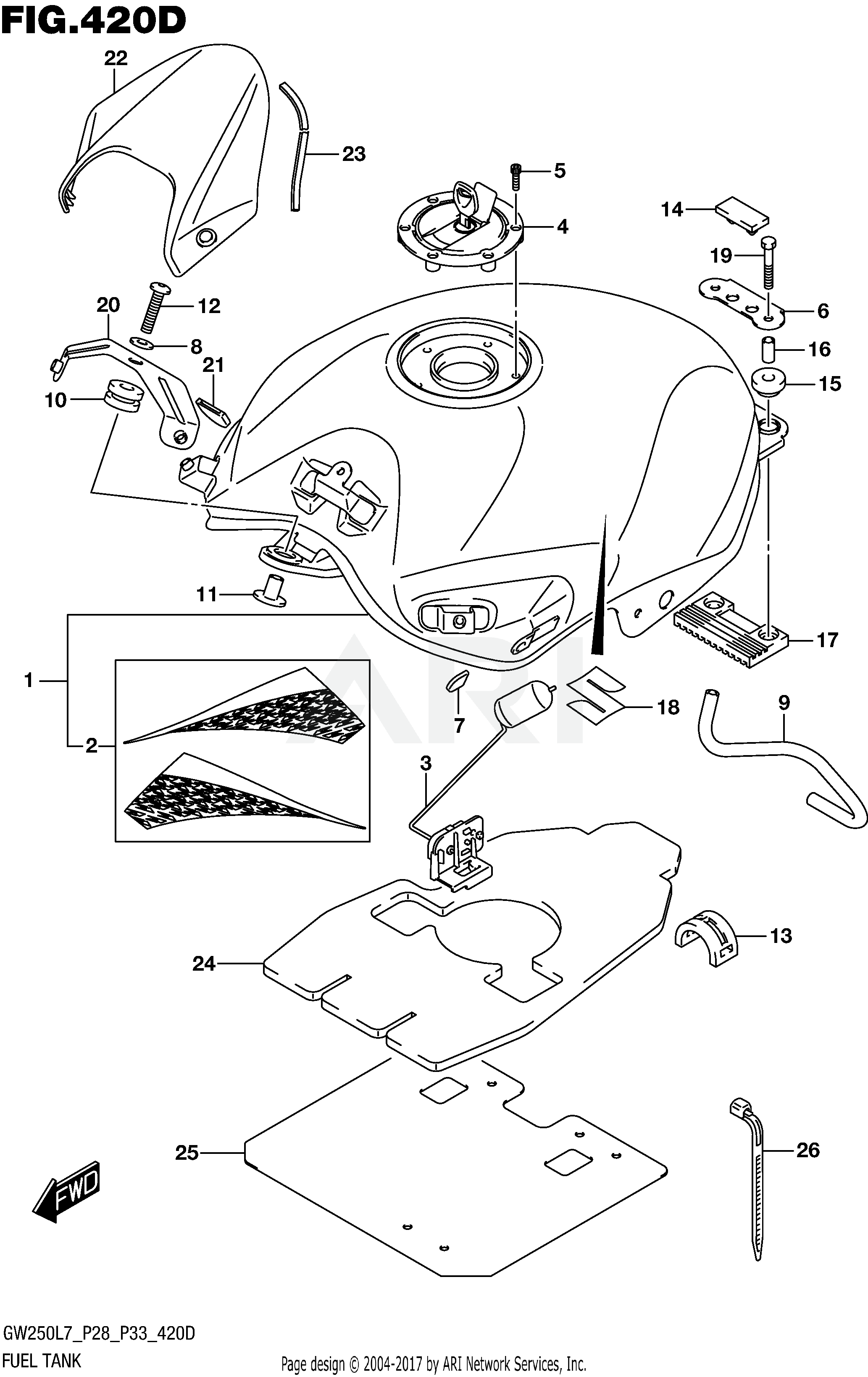 FUEL TANK (GW250ZL7 P33)