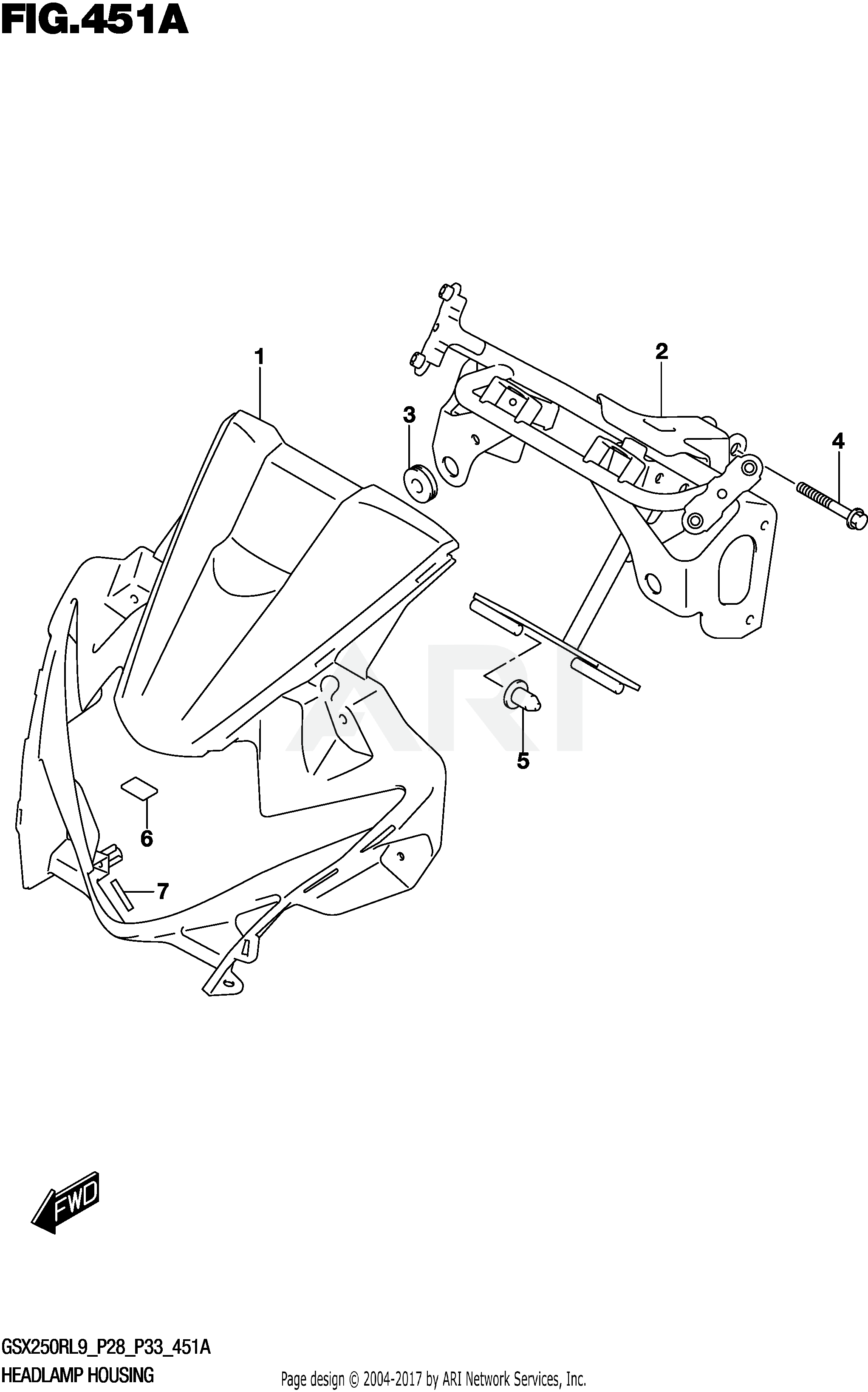 HEADLAMP HOUSING