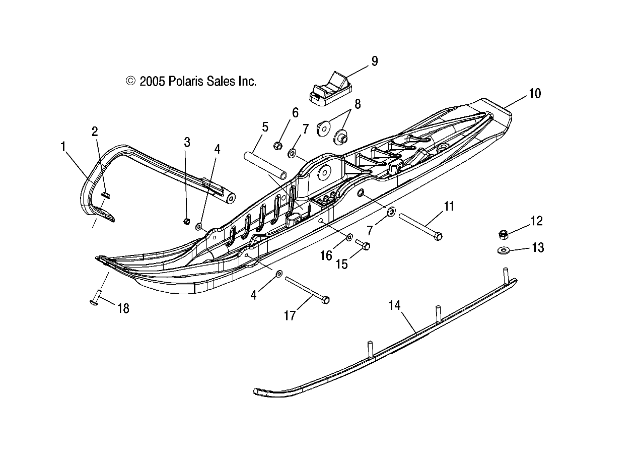 SKI ASSEMBLY - S06PS6FS/FSA (4997459745B04)