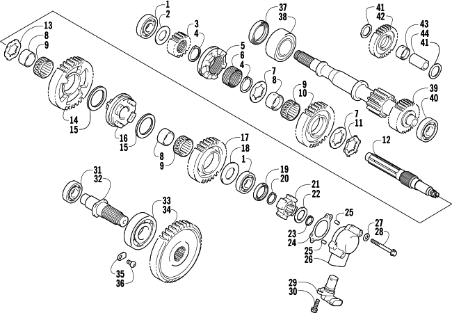 SECONDARY TRANSMISSION ASSEMBLY