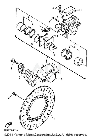 REAR BRAKE CALIPER