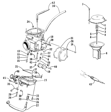 CARBURETOR (400 cc)