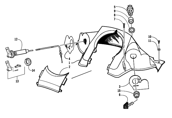 CONSOLE AND SWITCH ASSEMBLY