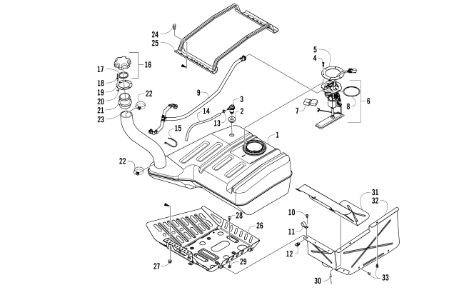 GAS TANK ASSEMBLY