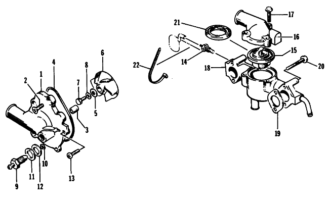 WATER PUMP/WATER MANIFOLD