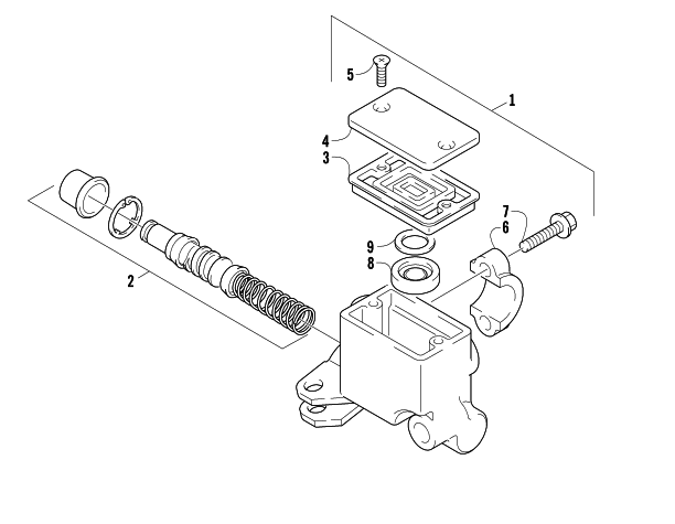 FRONT MASTER CYLINDER ASSEMBLY