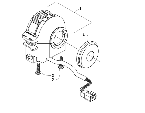 CONTROL SWITCH HOUSING ASSEMBLY