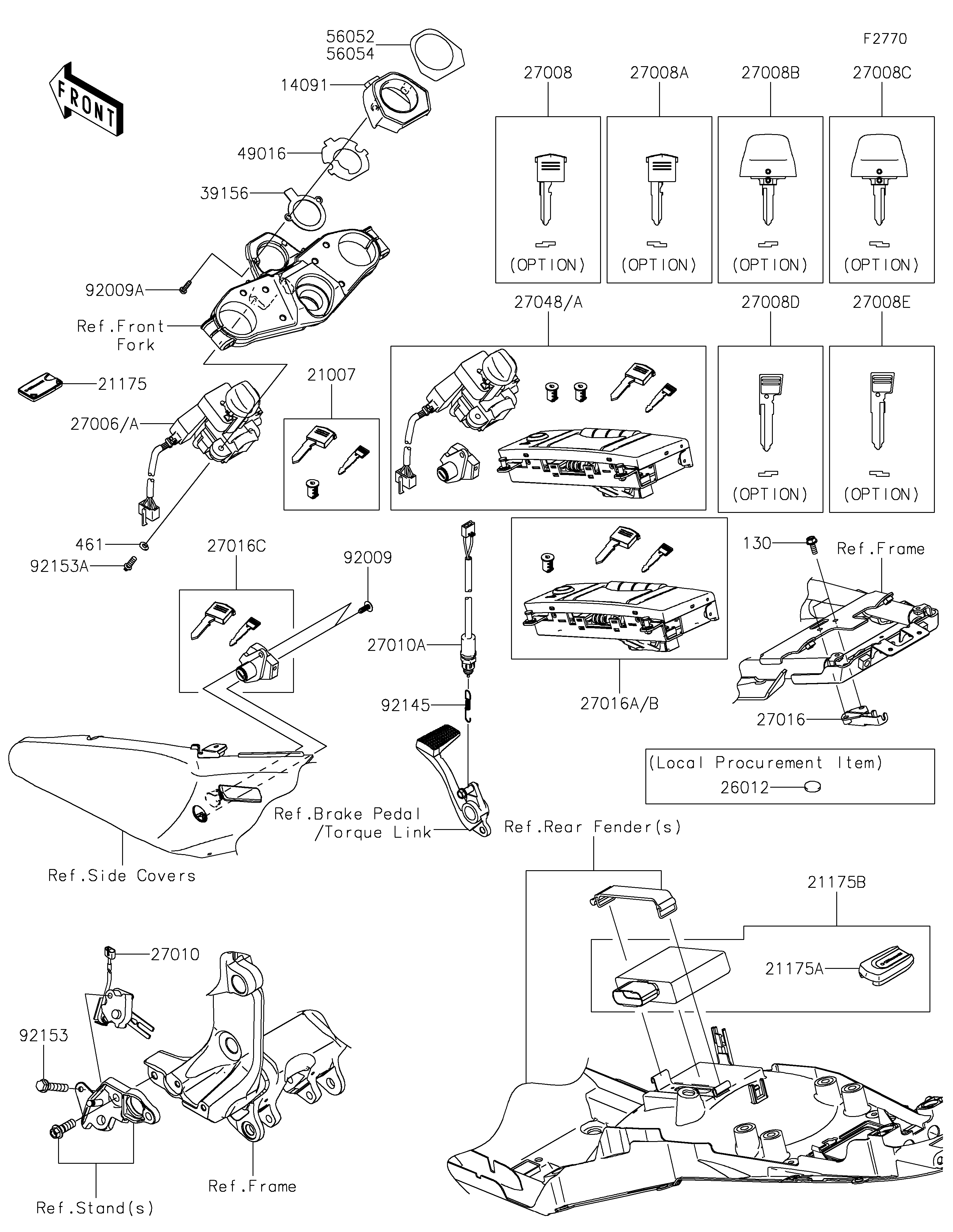 Ignition Switch/Locks/Reflectors