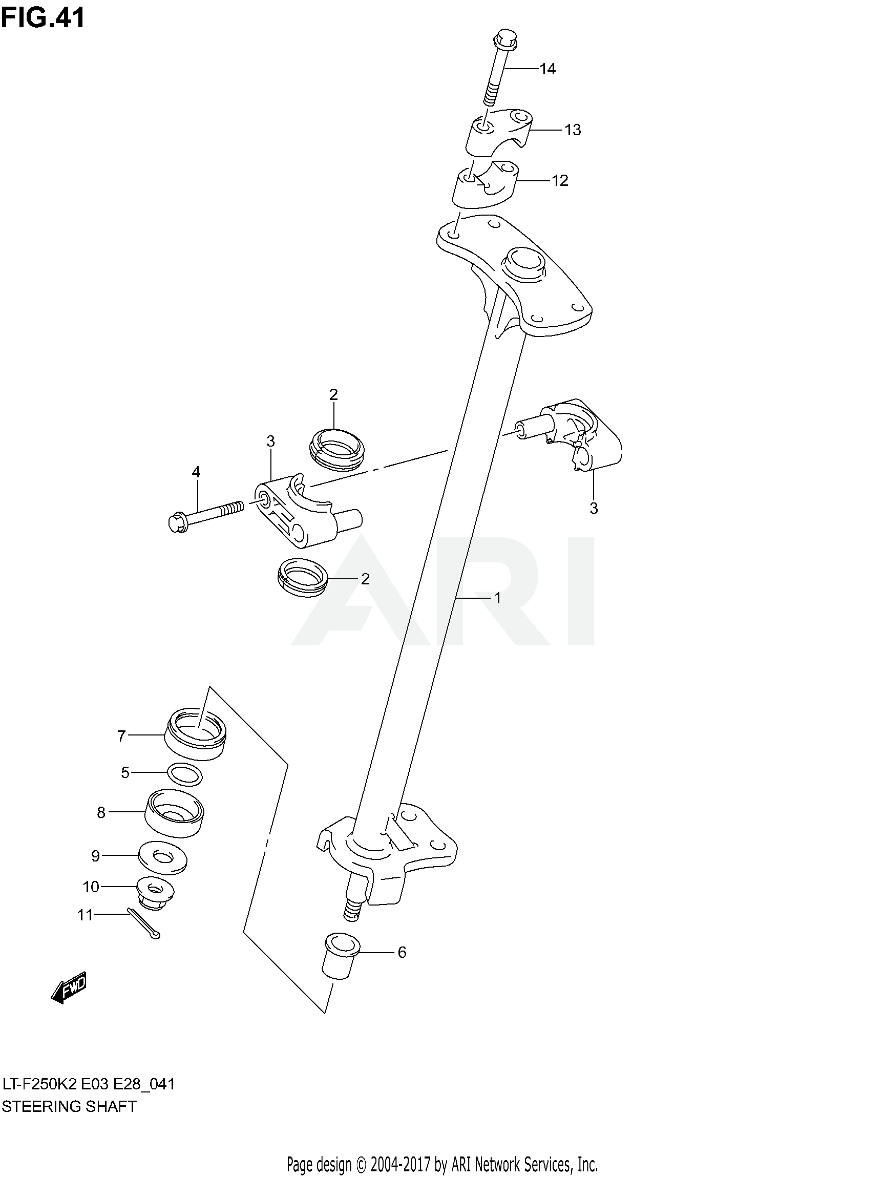 STEERING SHAFT (MODEL K2/K3)