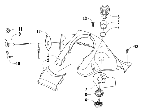 CONSOLE AND SWITCH ASSEMBLY