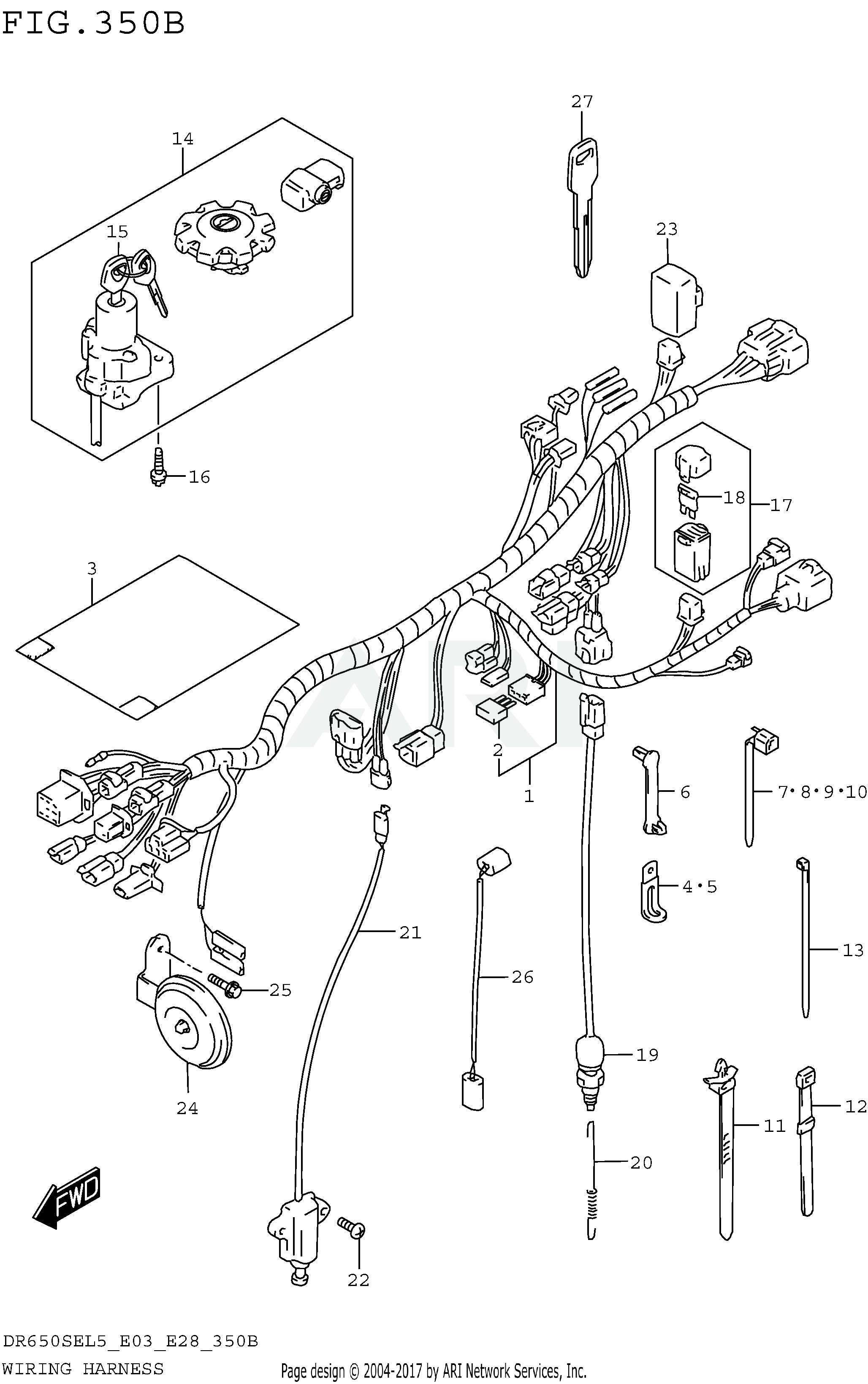 WIRING HARNESS (DR650SEL5 E28)