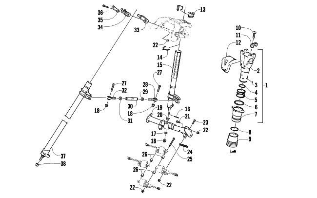 STEERING POST ASSEMBLY