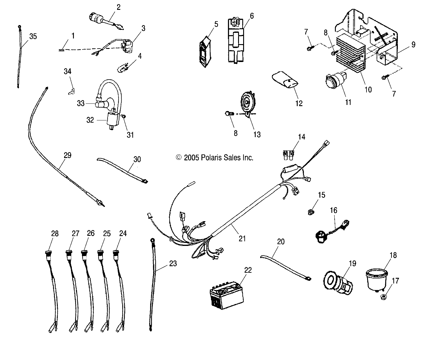 ELECTRICAL PARTS - A09PB20EB (4999202509920250C06)