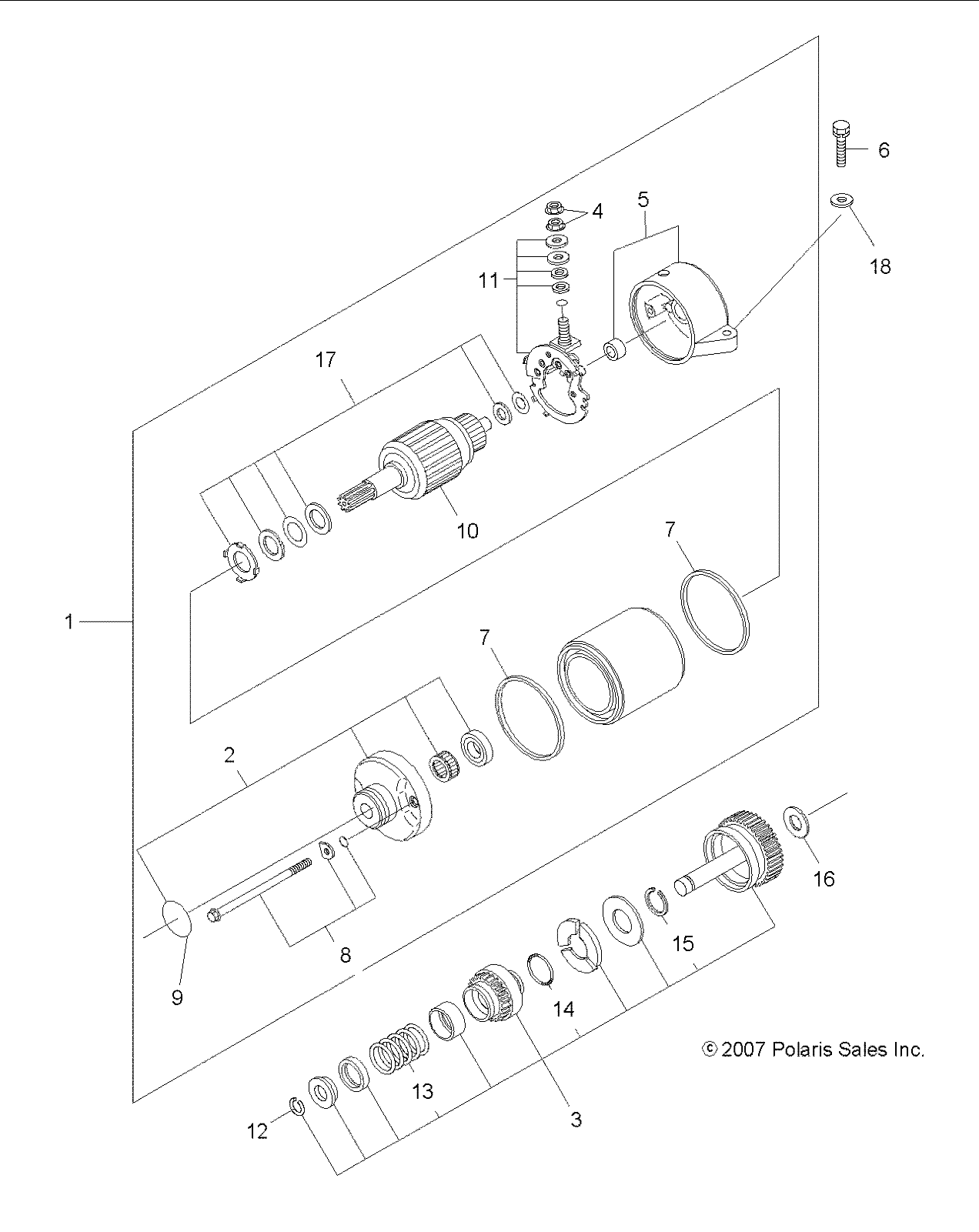 ENGINE, STARTING SYSTEM - A11LB27AA (49ATVSTARTER08SP300)