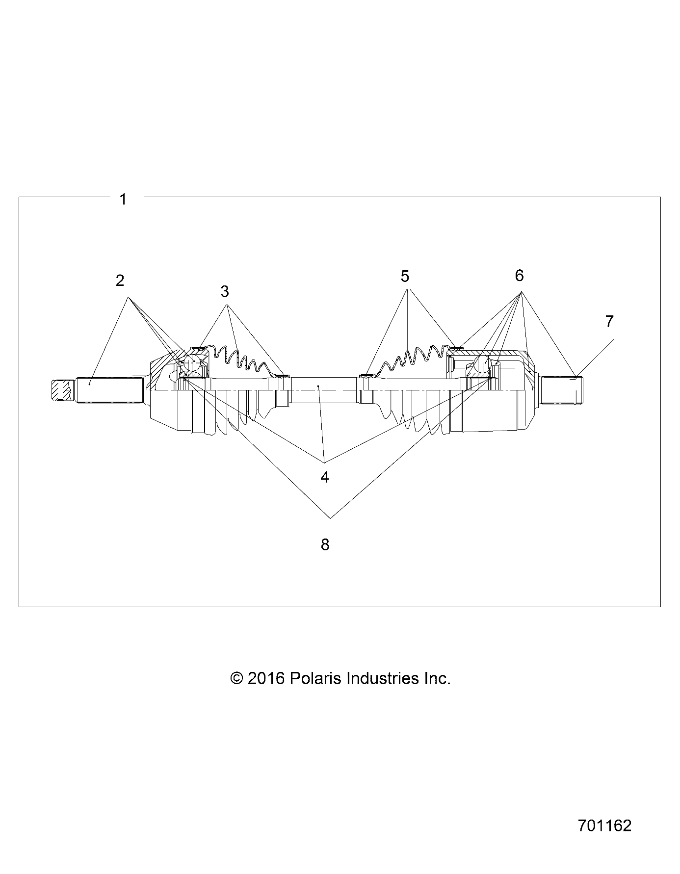 DRIVE TRAIN, FRONT DRIVE SHAFT - R20MAA57L7 (701162)