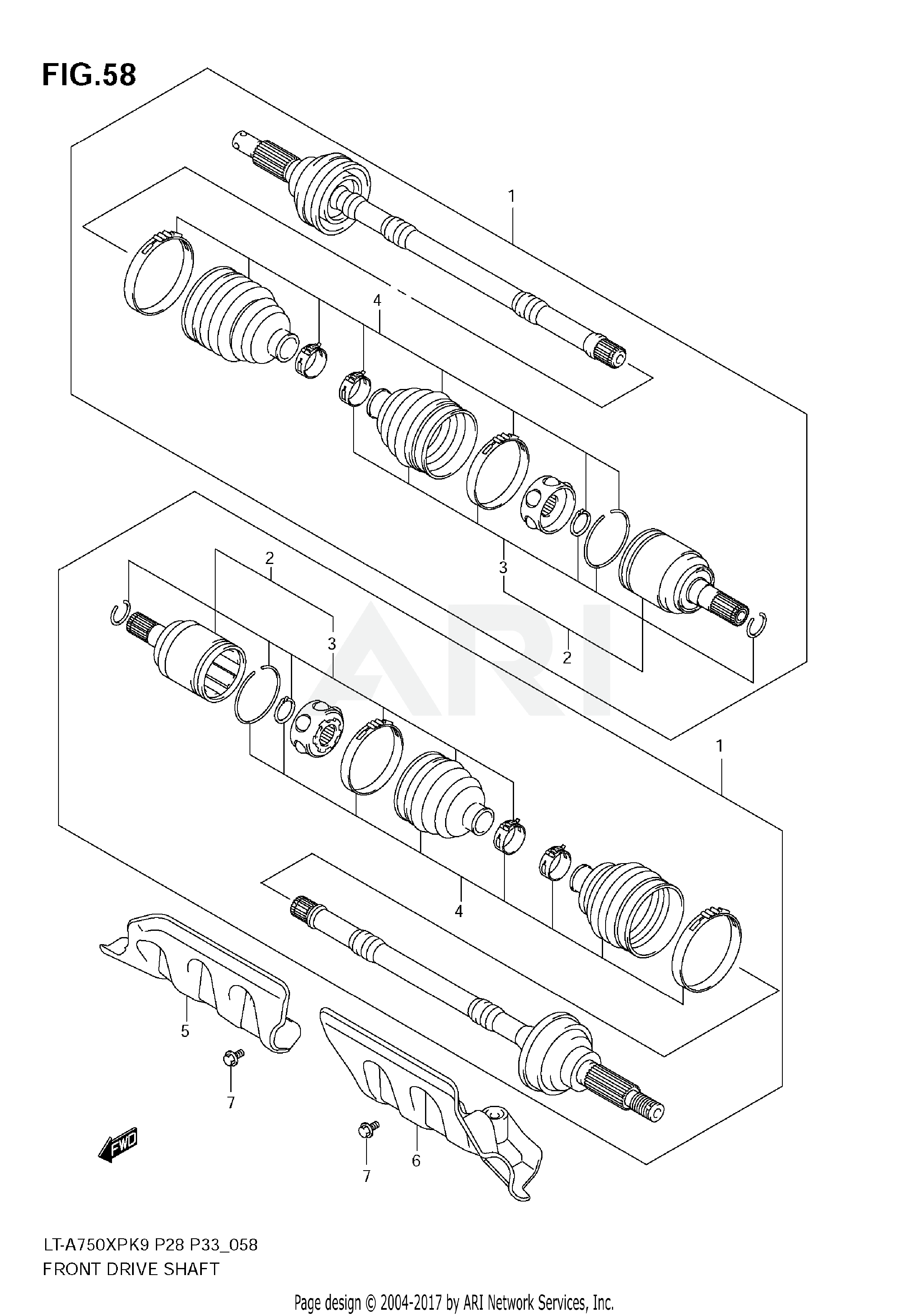 FRONT DRIVE SHAFT