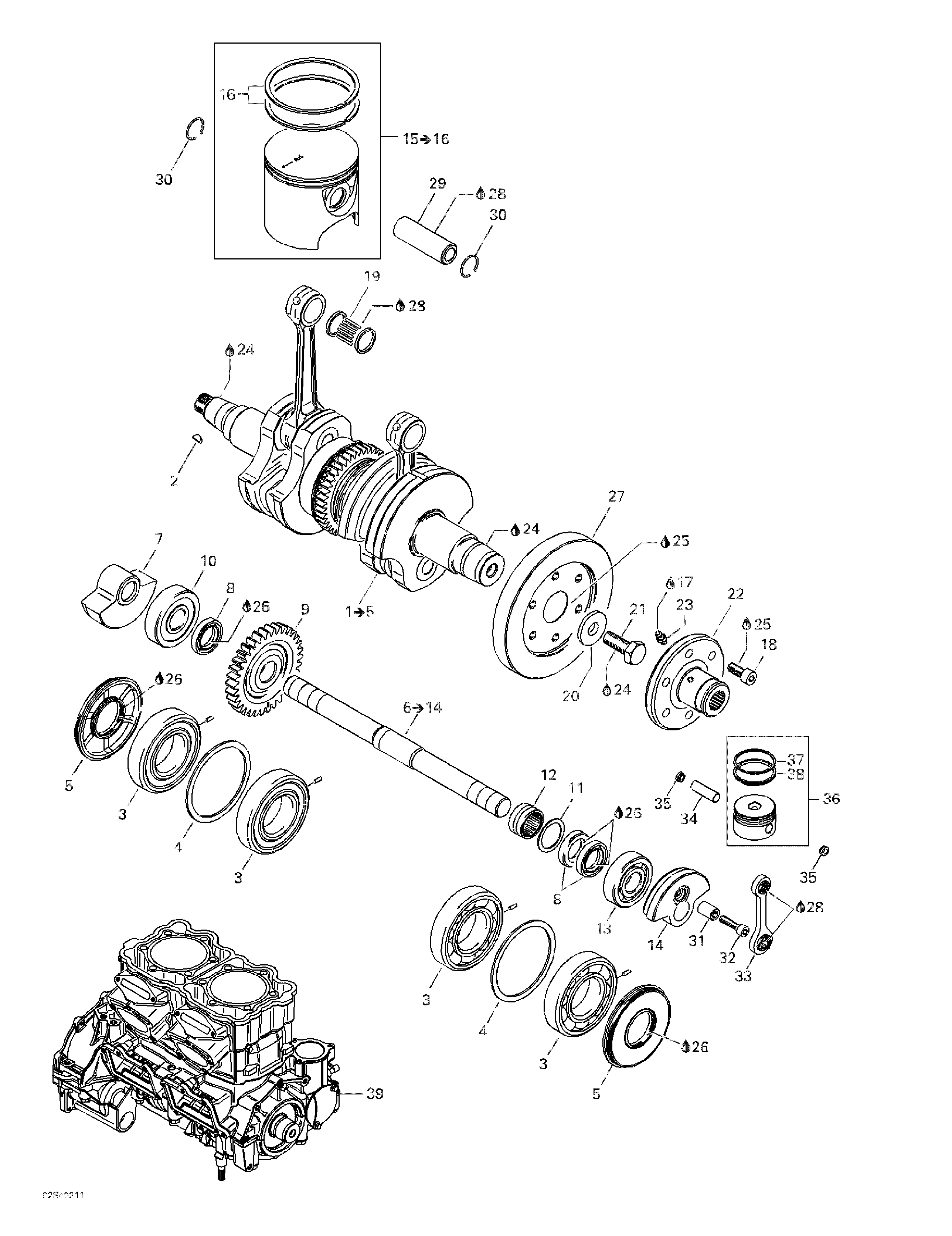 Crankshaft And Pistons