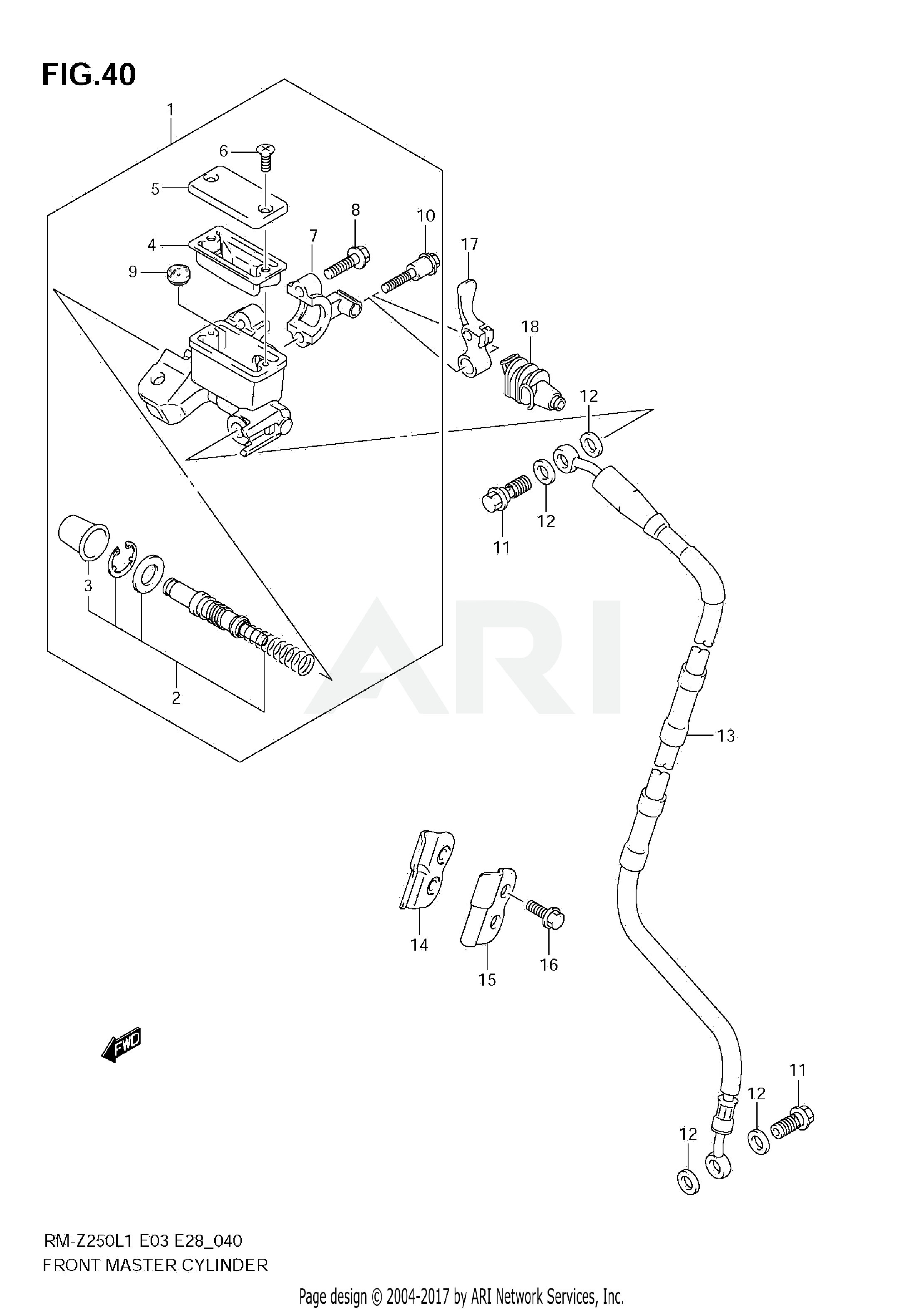 FRONT MASTER CYLINDER