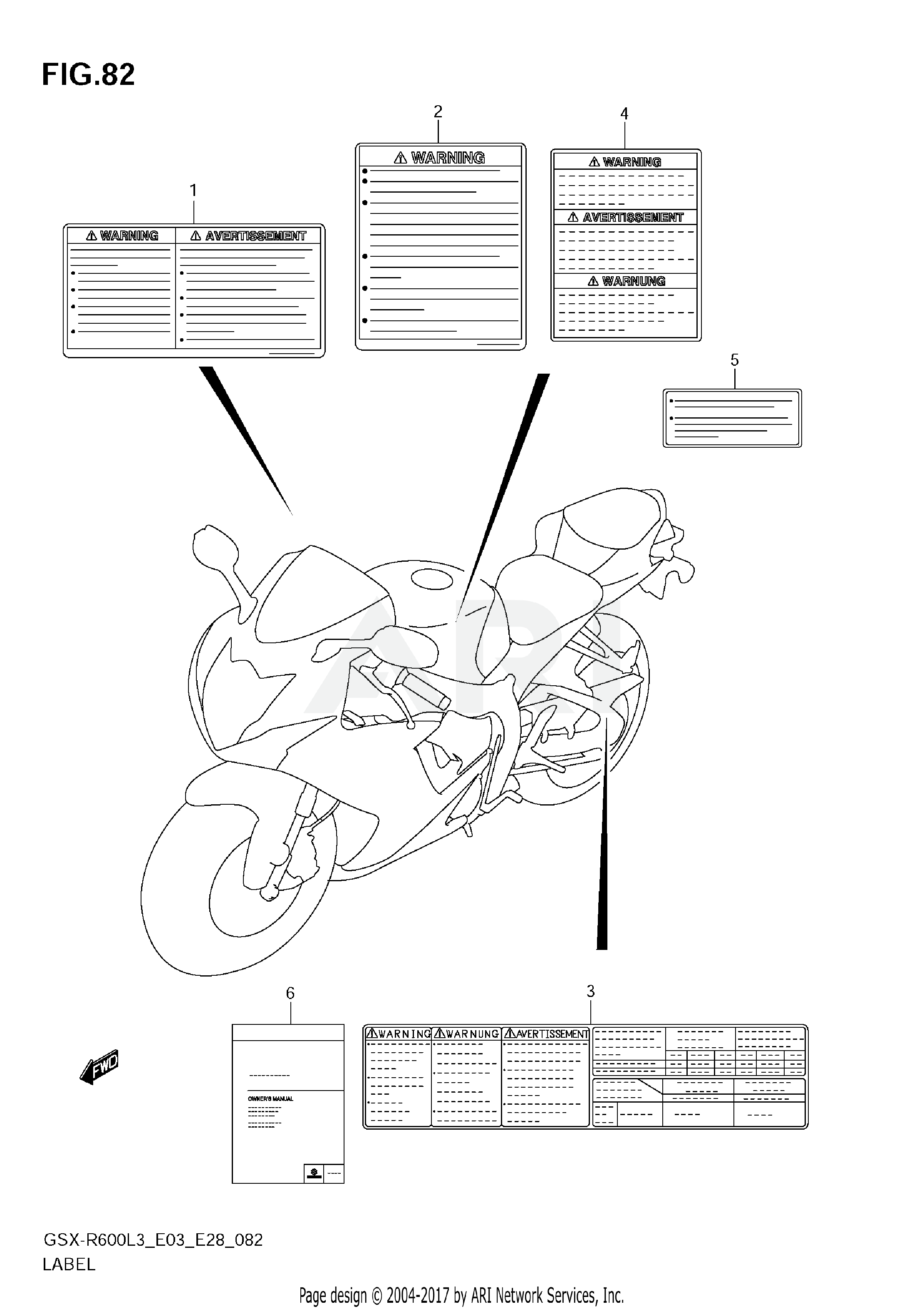 LABEL (GSX-R600L3 E28)