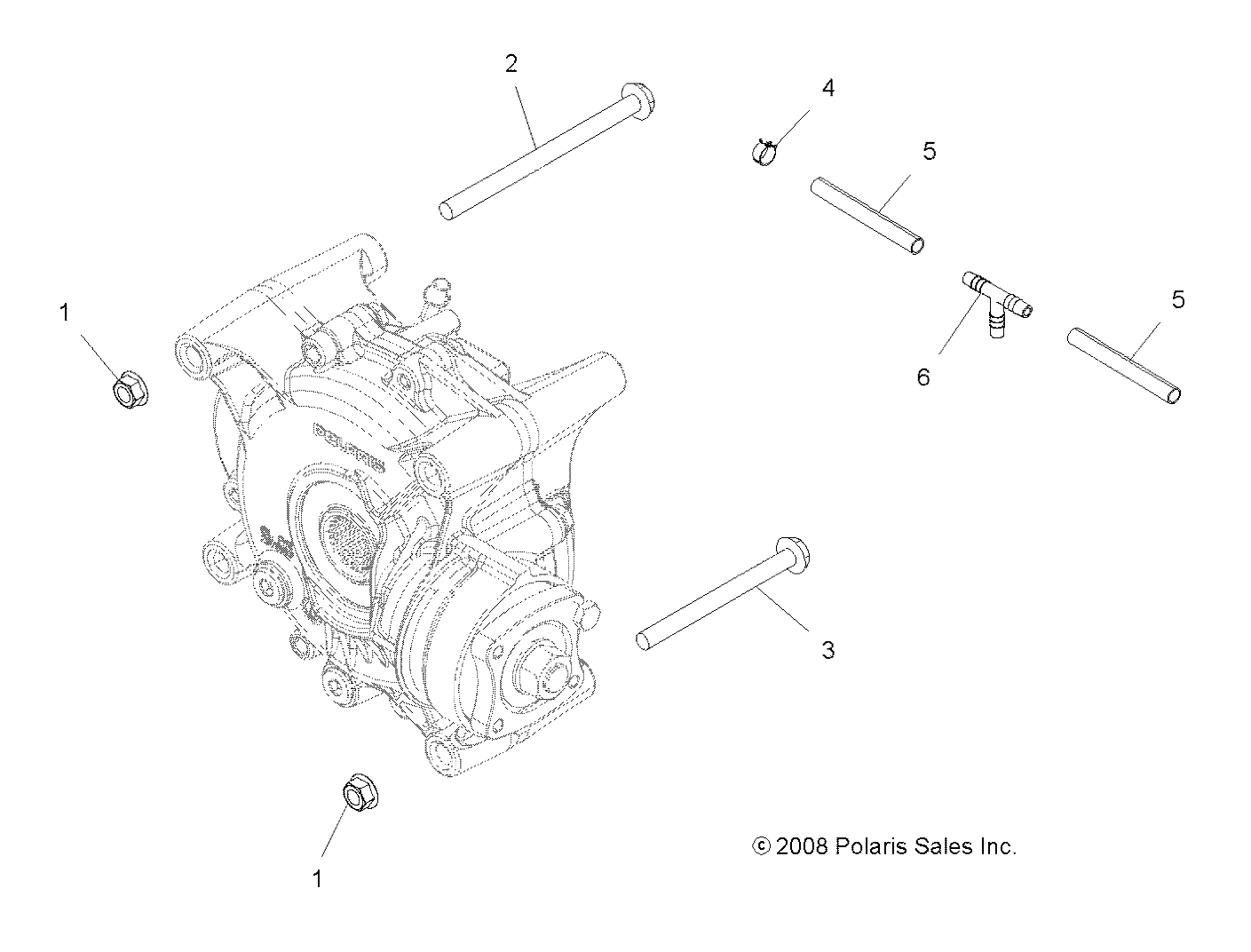 DRIVE TRAIN, GEARCASE MOUNTING - A15SXE85FI (49ATVGEARCASEMTGRR09SPXP550)