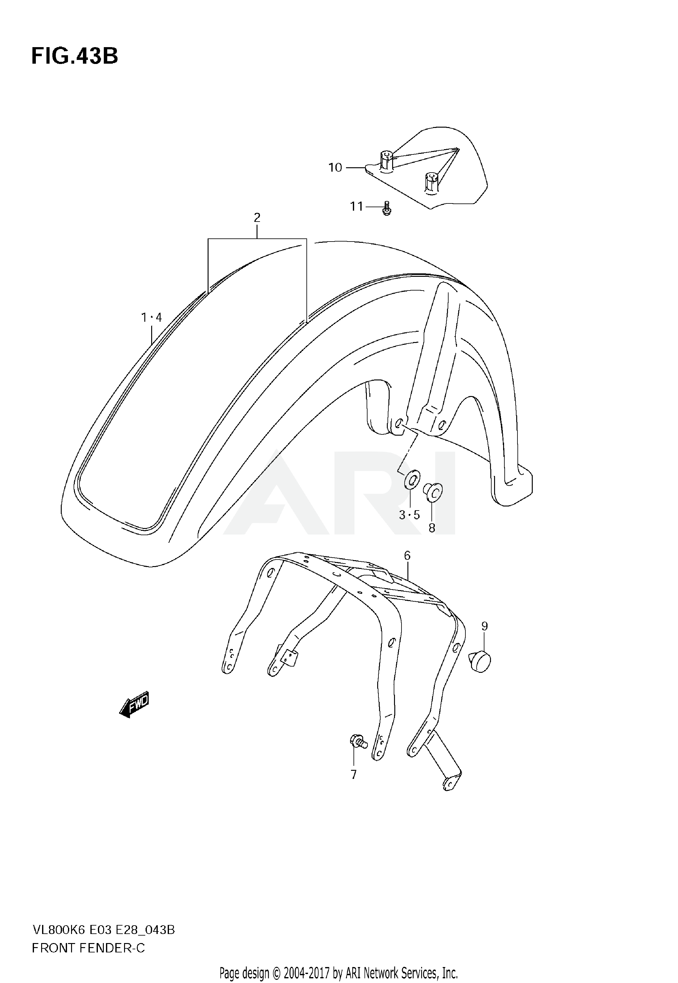 FRONT FENDER (VL800K8)