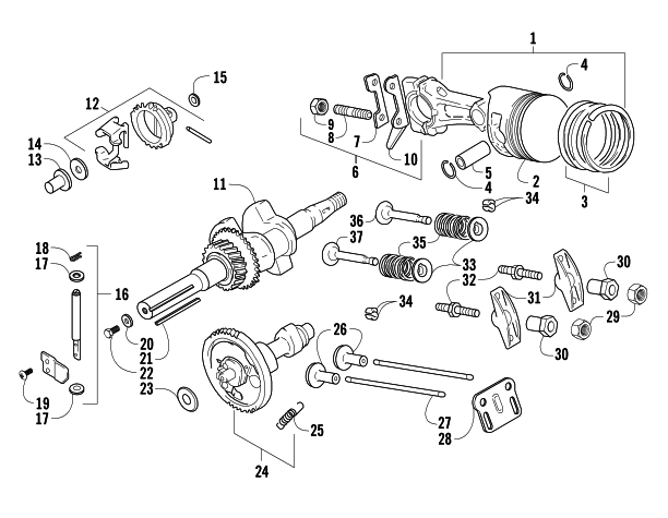 PISTON AND CRANKSHAFT