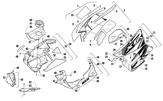 SKID PLATE AND SIDE PANEL ASSEMBLY