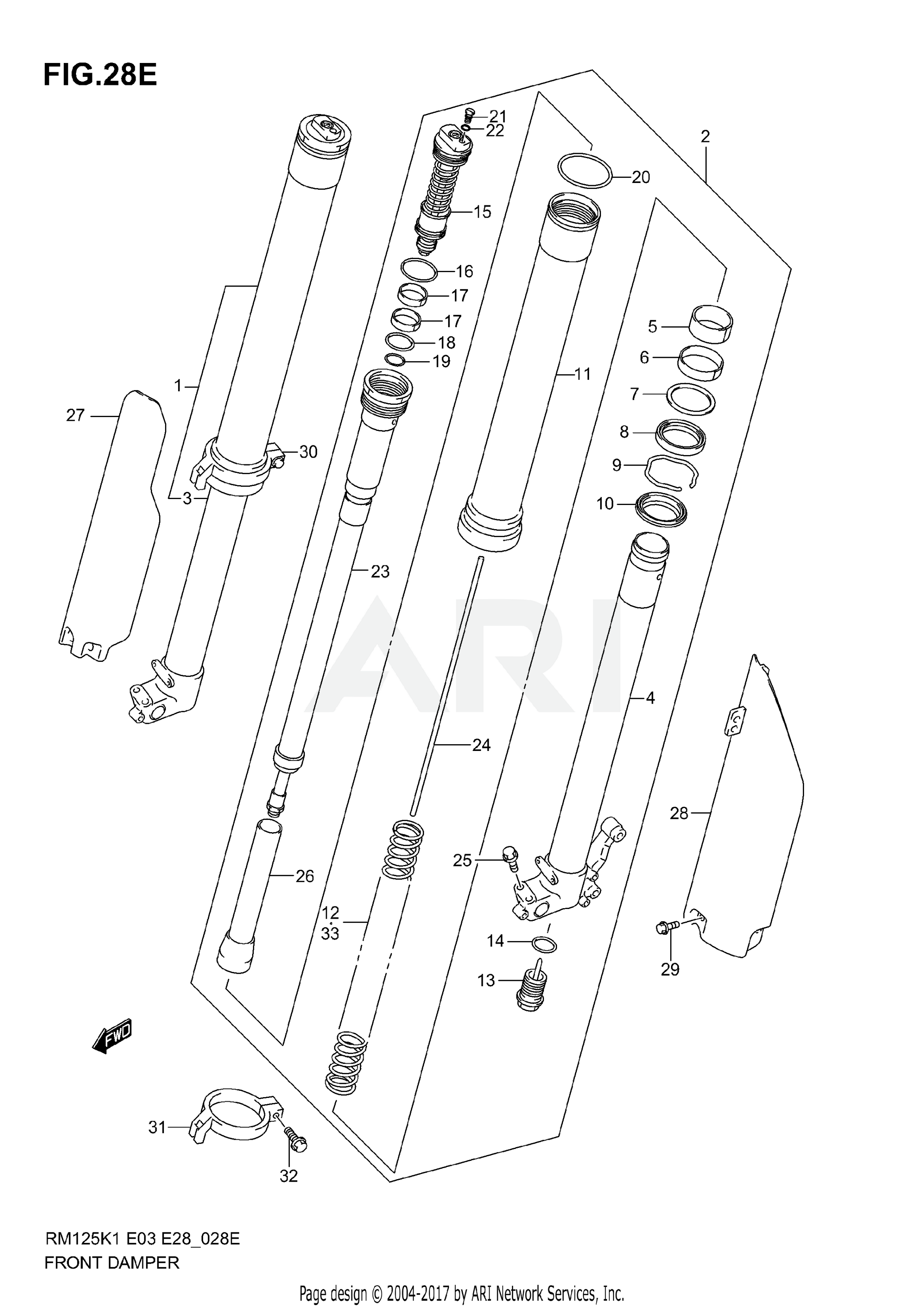 FRONT DAMPER (MODEL K6)