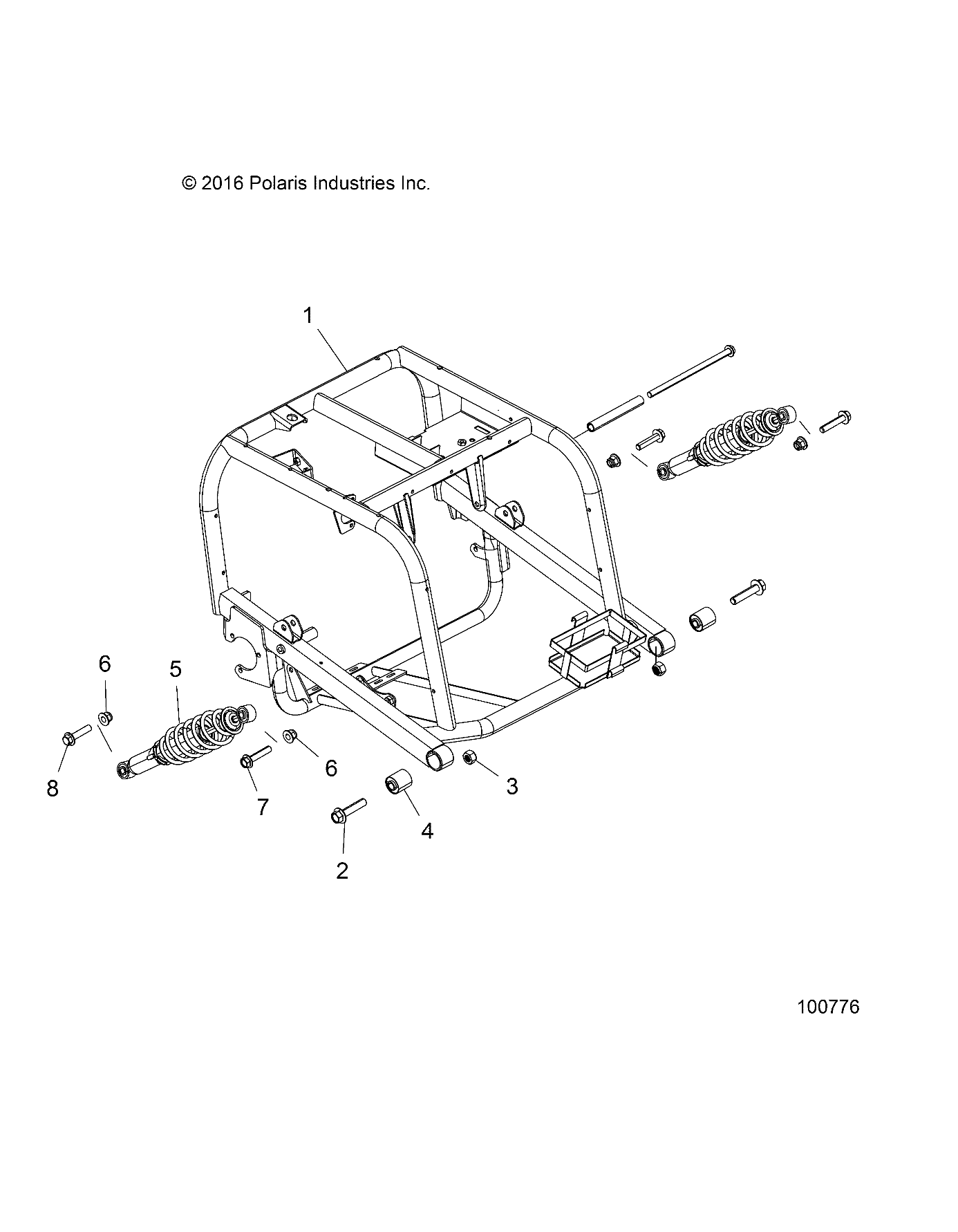 SUSPENSION, REAR SWING ARM - A18HAA15N7 (100776)