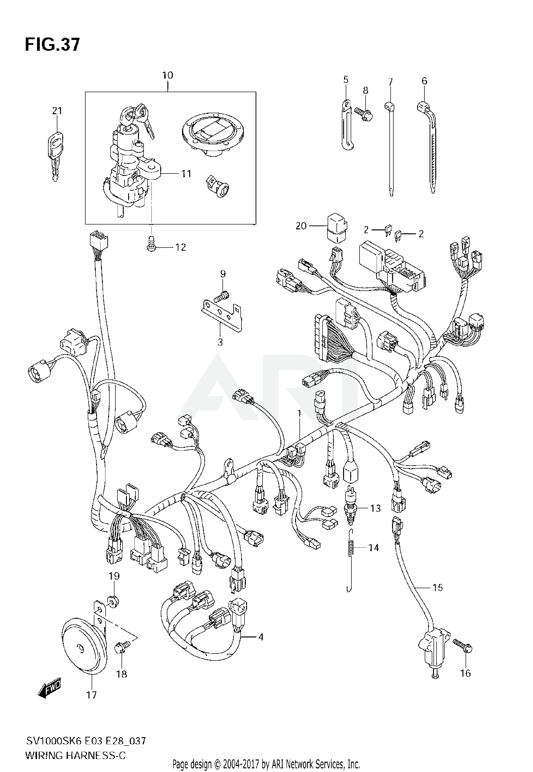 WIRING HARNESS (SV1000) (NOT FOR US MARKET)