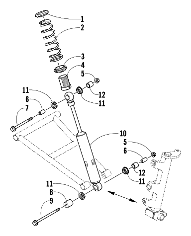 FRONT SUSPENSION SHOCK ABSORBER ASSEMBLY