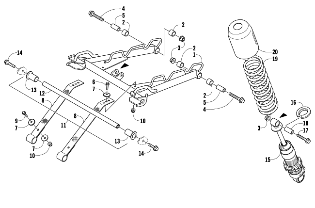 REAR SUSPENSION FRONT ARM ASSEMBLY